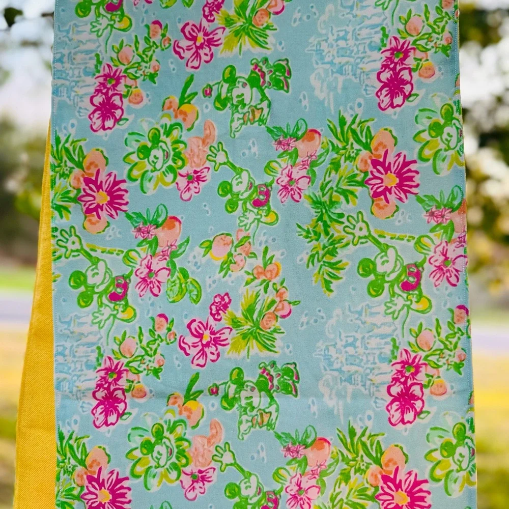 Lilly Pulitzer X Disney Inspired handmade table runner